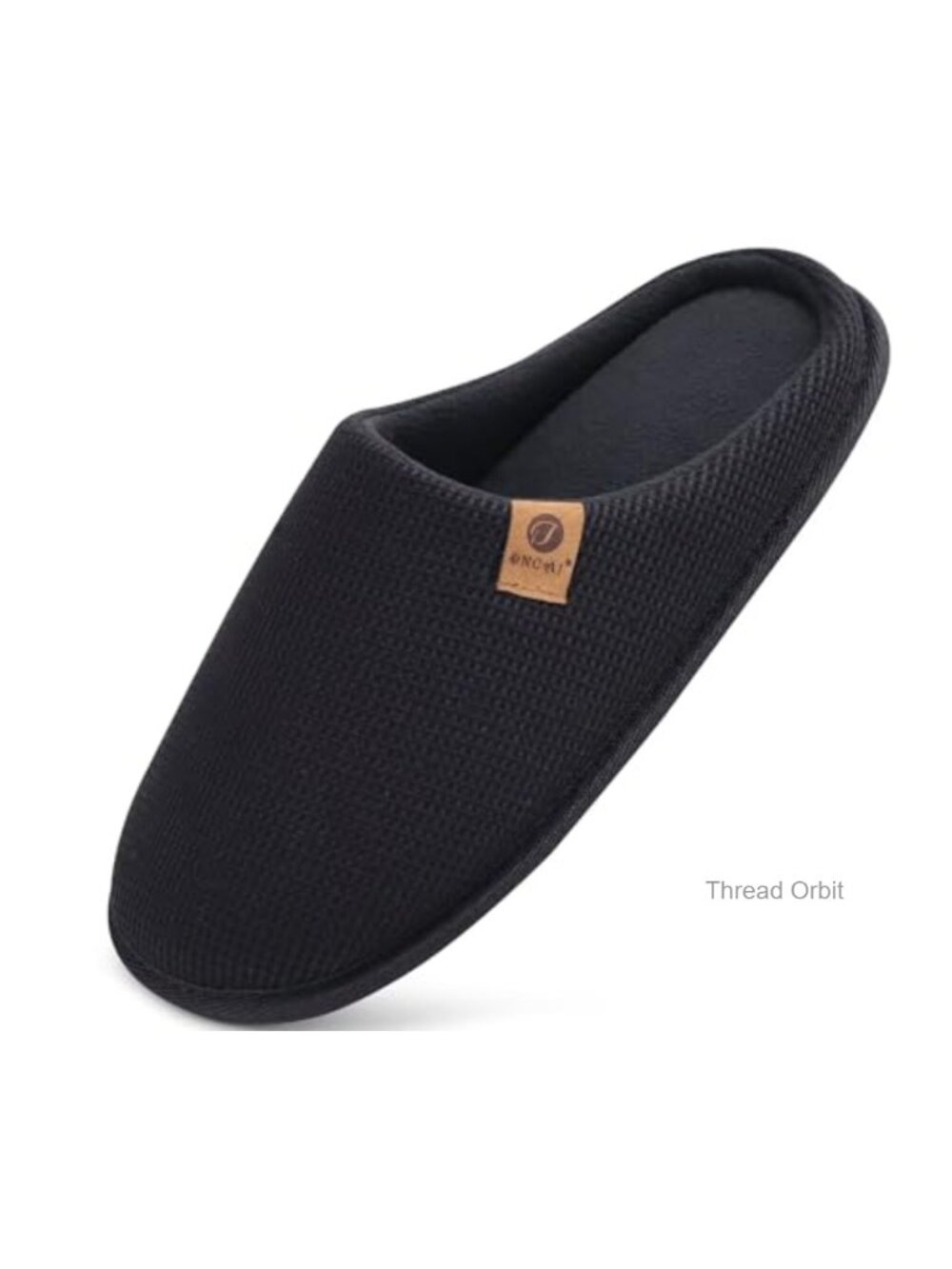 Men's House Slippers Memory Foam Faux Fur Lining Rubber Soles